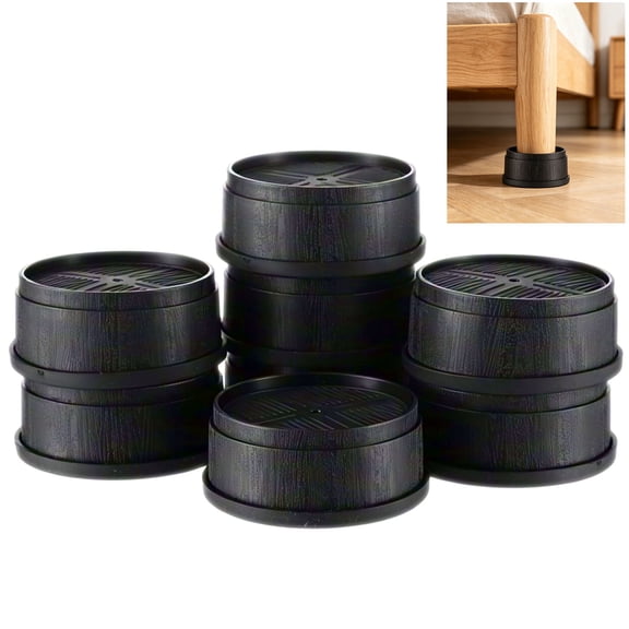 8 Pcs Stackable Bed Risers, Heavy Duty Plastic Furniture Risers with Anti-Slip Rubber Pads, 1.6 in 2.8 in or 4.1 in Adjustable Lift Lifts for Sofa Table Desk Washing Machine, Support 6615 lbs