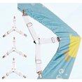 bed sheet holder, adjustable fastener suspenders gripper, triangle and