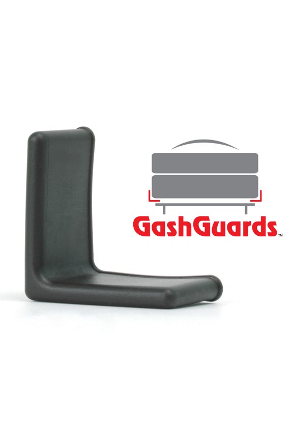bedCLAW 1-1/2" GashGuards: Deluxe Plastic Bed Frame End Caps, Sheet Savers, Set of 2