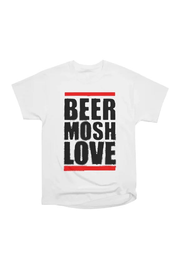 beer mosh love black letter T-Shirt Tee Gift For Him Merch For Her Apparel For Friend