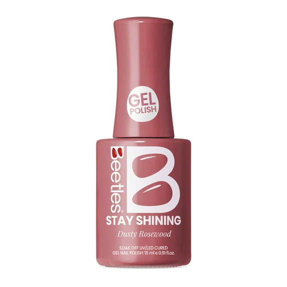 Beetles Stay Shining Collection Gel Nail Polish, Dusty Rosewood, 0.51 fl oz