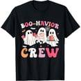 thumbnail image 1 of behavior analyst halloween aba cute ghost boo-havior crew T-Shirt, 1 of 4