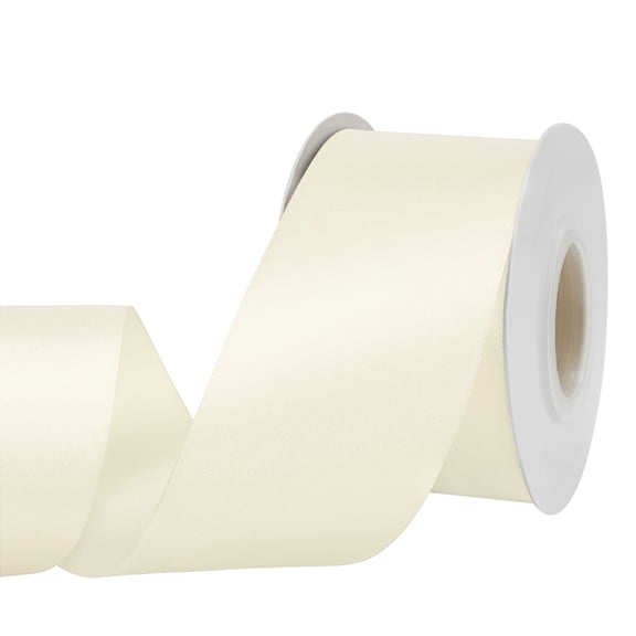 Beige Double Face Ribbon 2 Inch 25 Yards