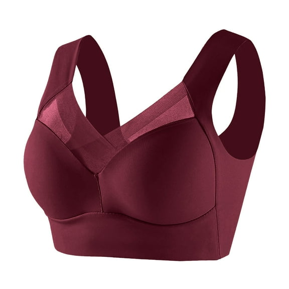 beishanbush Clothing 2025 Bra Under $5 Sports Bras for Women Large Bust High Support No Underwire Bra Plus Size Supportive Bra Breathable Padded Bra