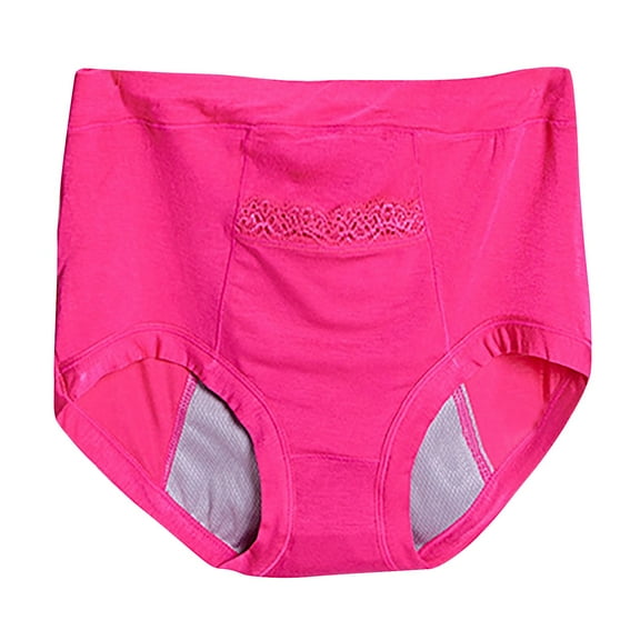 beishanbush Clothing 2025 Women'S Panties Under $5 Women's Large Textile Underwear Pocket for Menstruation Warm Baby High Waist Anti Side Leakage Big Aunt Sanitary Physiological Pants Underwear