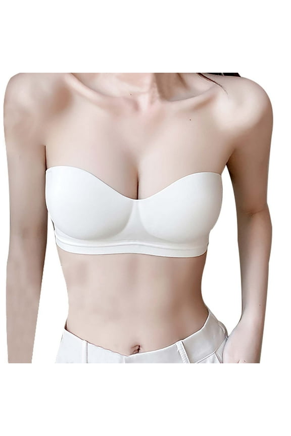 Clothing Bra Under $10 Strapless Bras for Women Big Bust Convertible Bra for Heavy Breast Strapless Carpet Supportive Underwire