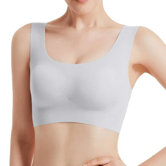 beishanbush Clothing Bra Under $5 Seamless Bras for Women Ultra Thin Padded Comfort Wireless Bra Breathable Bralette for Sleep Everyday Bra