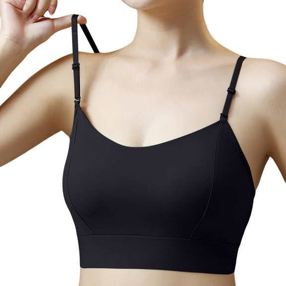 beishanbush Clothing 2025 Bra Under $5 Women's Comfortable Thin Silk Back Anti Sagging Sports Bra