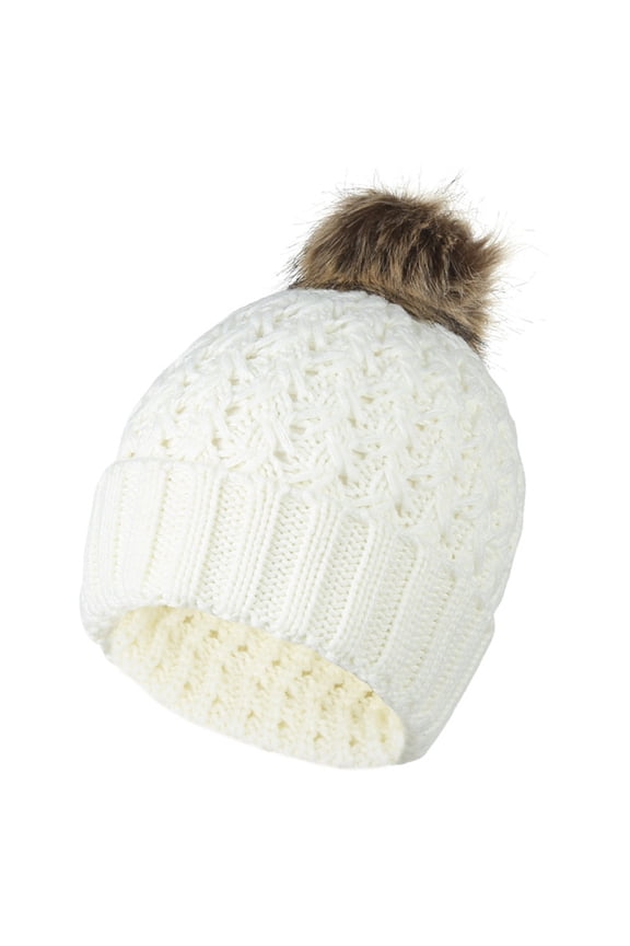 Baseball Caps 2021 Outdoor Winter Adult Neutral Keep Warm Hats Pineapple Knitted Woolen Hat White
