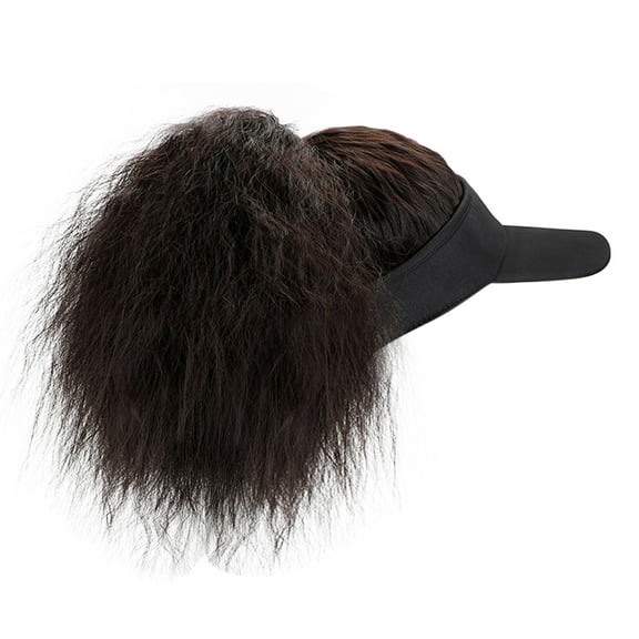 Baseball Cap With Hair Extensions Synthetic Hair Wig Baseball Hat With Hair Attached Kinky Curly Adjustable Wave Hairpiece With Baseball Hat Cap Wig For Women