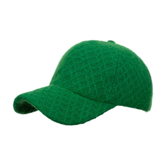 beishanbush Baseball Caps Fashion Women Men Sport Solid Color Keep Warm Knitting Beach Baseball Cap Hop Hat Sun Hat Green
