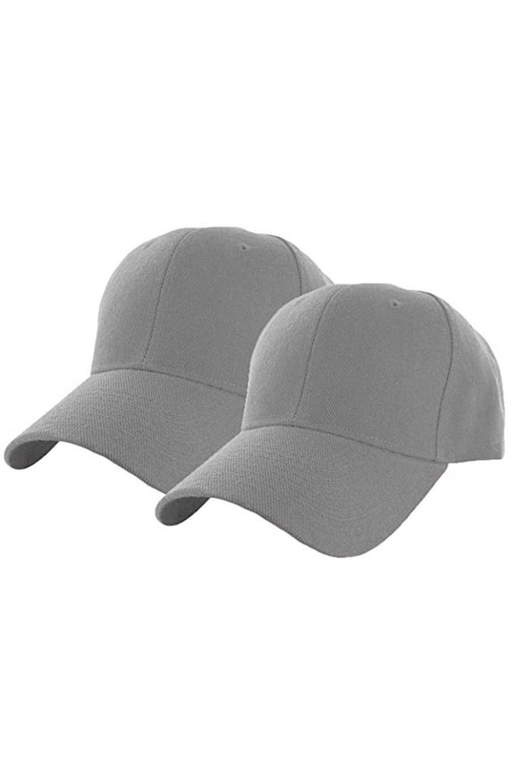 Baseball Caps Hat Summer Mens Baseball Solid Sports Casual Color Outdoors Cap 2PC Summer Baseball Caps Grey