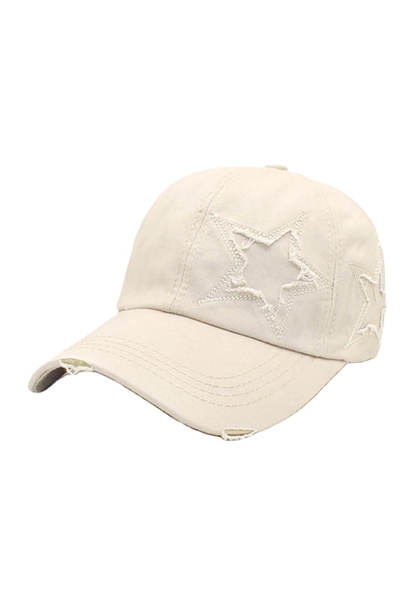 Baseball Caps Ripped Baseball Cap Washed To Make Old Baseball Cap Sun Shade Cap Duck Cap Soft Top Retro Cap Beige