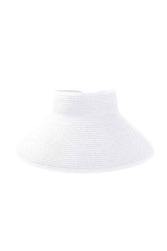 Baseball Caps Women's Fashion Conciseness Wide Rollable Drafting Hat Sun Hat Beach Hat Dark White