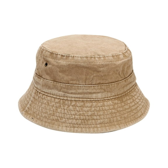 beishanbush Bucket Hats Adult Fashion Solid Sunshade Hat Fisherman's Hat Basin Hat Outdoor Bucket Hat Khaki