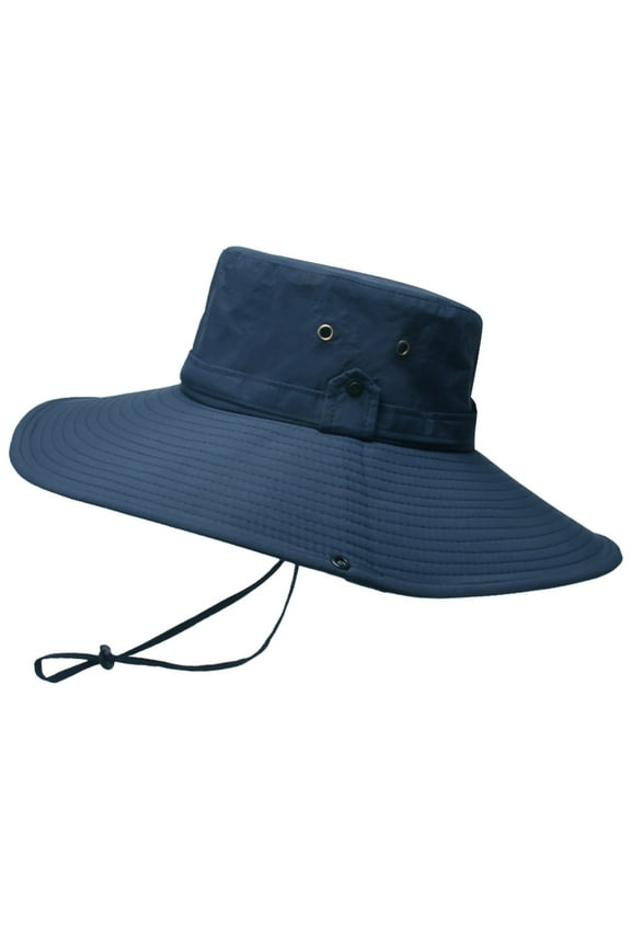 Clothing 2025 Bucket Hats Mens Waterproof Protection Breathable Fisherman Cap Foldable Hat Navy
