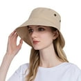 thumbnail image 1 of beishanbush Clothing 2025 Bucket Hats Women Sun Hat Wide Brim Protection Beach Hat Adjustable Bucket Hat Summer Hats Beige, 1 of 5