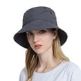thumbnail image 1 of beishanbush Clothing 2025 Bucket Hats Women Sun Hat Wide Brim Protection Beach Hat Adjustable Bucket Hat Summer Hats Dark Gray, 1 of 7