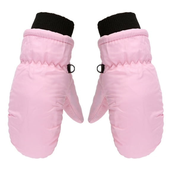 beishanbush Clothing 2025 Gloves Mittens Windproof S/M/L Size Winter Warm Boys Outdoor Skating Snow Kids Ski Girls Gloves Snowboarding Kids Gloves Mittens Pink