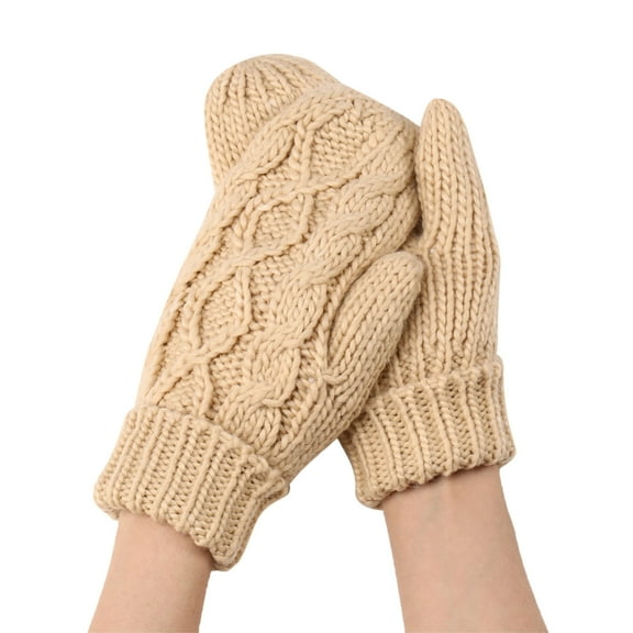 beishanbush Gloves Mittens Winter Gloves for Women Warm Glove Windproof Elastic Texting Black Gloves Women Beige