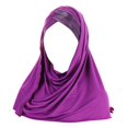 thumbnail image 1 of beishanbush Heardband Women Cancer Head Hat Cap Bohemian Hair Cover Wrap Turban Headwear Turban Cap for Ladies Scarf Hat Purple, 1 of 4
