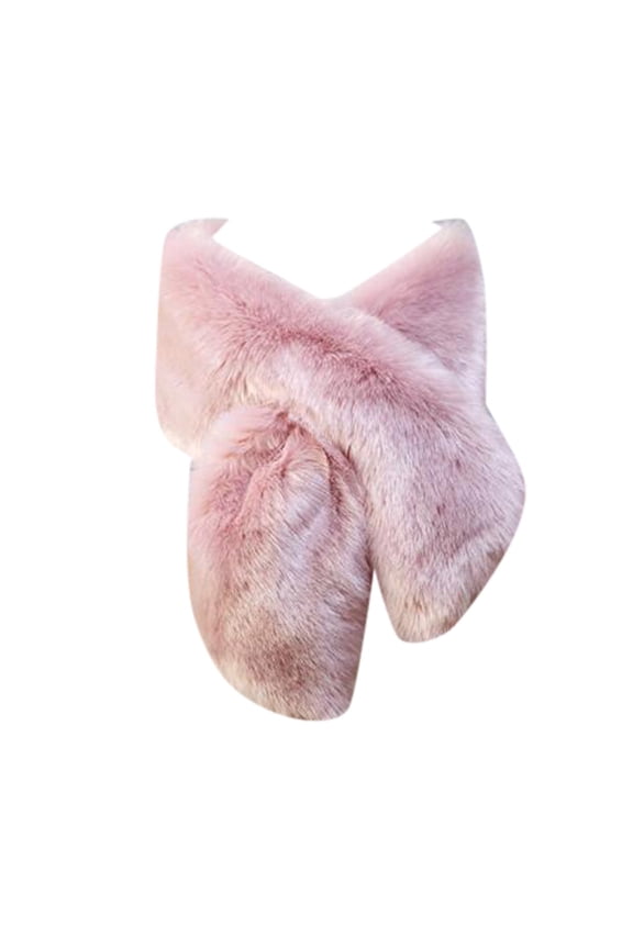 Neckerchief Autumn Winter Cheongsam Accessories Thickened Warm Shawl Imitation Stage Performance 2 Pink