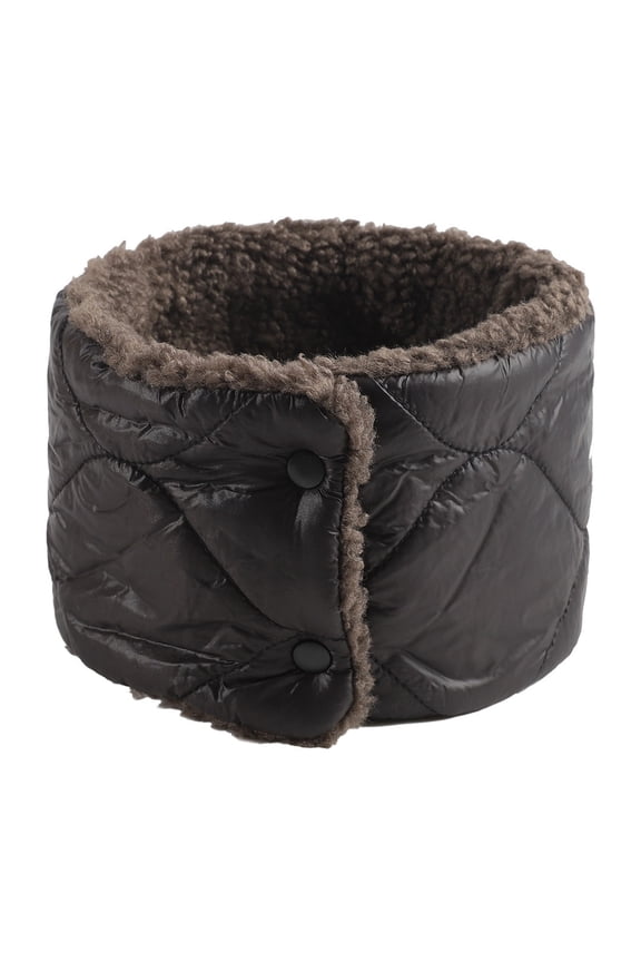 Neckerchief Winter Wool Knitted Neck Scarf Warm Scarf Mens and Womens Neck Scarf Black