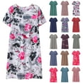 thumbnail image 1 of beishanbush Clothing 2025 Nightgowns for Women Soft Cotton Sleep Shirts Short Sleeve Sleepwear, 1 of 4