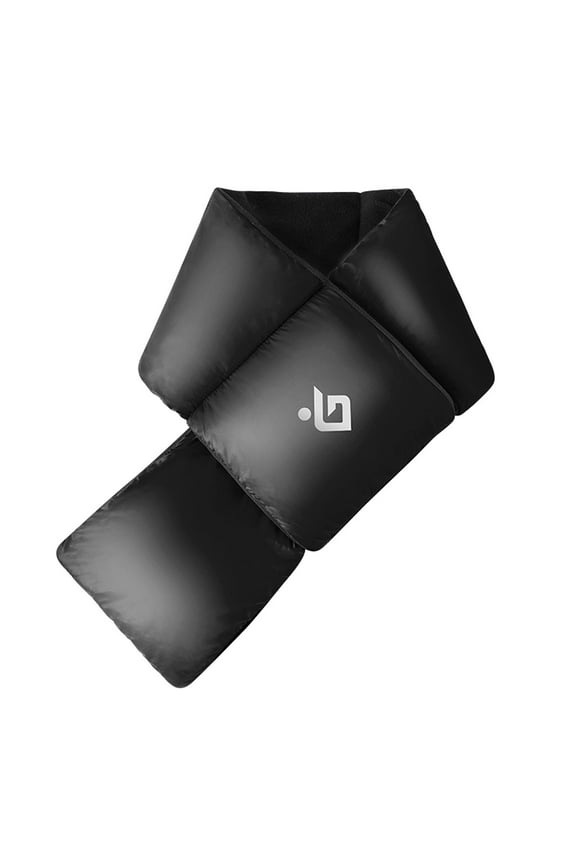 Scarf Adult Winter Solid Neck Protection Outdoor Windproof and Warm Down Cotton Scarf Black