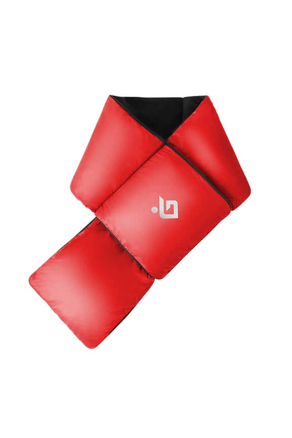 Scarf Adult Winter Solid Neck Protection Outdoor Windproof and Warm Down Cotton Scarf Red