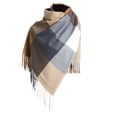 thumbnail image 1 of beishanbush Scarf Ladies Autumn Winter Scarf Classic Plaid Colorblock Scarf Warm Soft Large Blanket Shawl Scarf L, 1 of 3