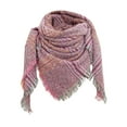thumbnail image 1 of beishanbush Scarf Women Fall Winter Scarf Classic Tassel Plaid Scarf Warm Soft Large Blanket Wrap Shawl Scarves Hot Pink, 1 of 4