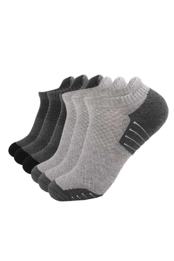 Clothing 2025 Sock Slippers Men and Women Running Socks 6 Pairs Breathable Low Cut Sports Socks with Cushioning Ankle Socks Beige