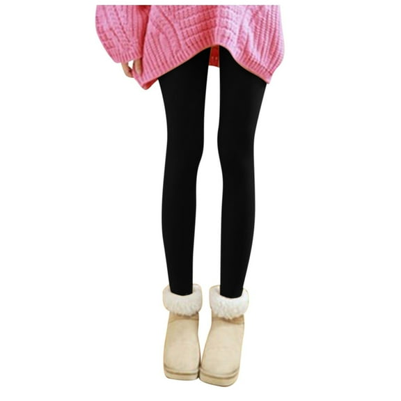 beishanbush Socks Women Warm Thicken Ladies Legging No Ball Thicker Underpa Black