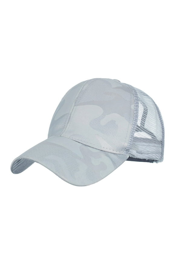 Visors Fashion Women Men Breathable Beach Adjustable Baseball Cap Hop Hat Sun Hat Grey