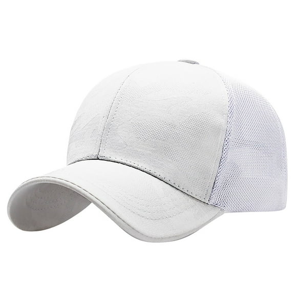 beishanbush Clothing 2025 Visors Neutral Camouflage Cap Breathable Sports Peaked Cap Women Man Outdoor Mesh White