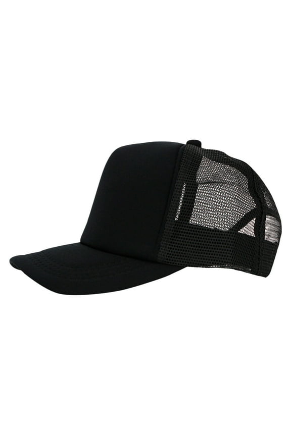 Visors Outdoor Solid Color Light Plate Embroidery for Men and Women Sunscreen Truck Driver Hat Net Hat Black