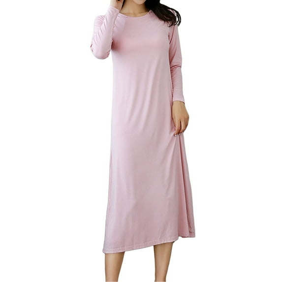 beishanbush Clothing 2025 Women Nightgowns & Sleepshirts Under $10 Women's Spring and Summer Solid Color Mid Length Dress Summer Cool Feeling Bow Large Size Short Sleeved Pajamas Dress Home Dresses