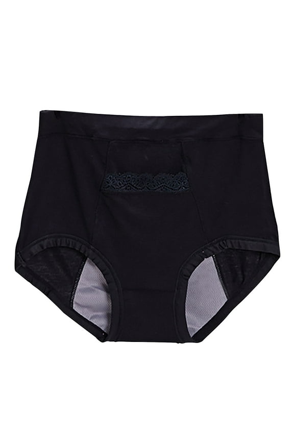 2025 Women'S Panties Under $5 Women's Large Textile Underwear Pocket for Menstruation Warm Baby High Waist Anti Side Leakage Big Aunt Sanitary Physiological Pants Underwear