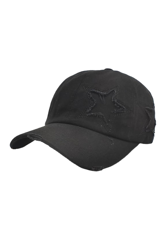 Baseball Caps Ripped Baseball Cap Washed To Make Old Baseball Cap Sun Shade Cap Duck Cap Soft Top Retro Cap Black