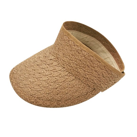 beishanbush Baseball Caps Women's Fashion Conciseness Wide Rollable Drafting Hat Sun Hat Beach Hat Brown