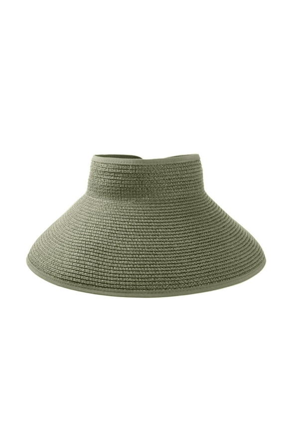 Baseball Caps Women's Fashion Conciseness Wide Rollable Drafting Hat Sun Hat Beach Hat Green