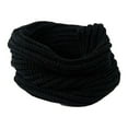 thumbnail image 1 of beishanbush Detachable Collar Soft Men Women Scarf Winter Warm Scarves Wrap Knitted Collar Circle Shawl Black, 1 of 1