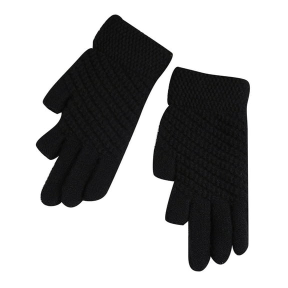 beishanbush Gloves Mittens Promo 23cm Winter Knitted Screen Gloves Adult Gloves Black