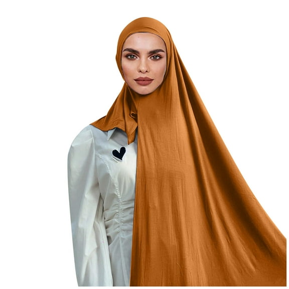 beishanbush Scarf Head Scarf Solid Color Long Scarf Wrap Scarves Cotton Scarf for Women Fashion G