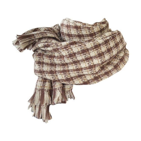 beishanbush Scarf Women Fall Winter Scarf Classic Scarf Warm Soft Large Blanket Wrap Shawl Scarves Coffee