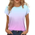 thumbnail image 1 of beishanbush Hot Sales Saving $10 Casual Workout T Shirts Tops Women's Blouse,Short Sleeve Neck Cute Trendy Summer Under $10, 1 of 4