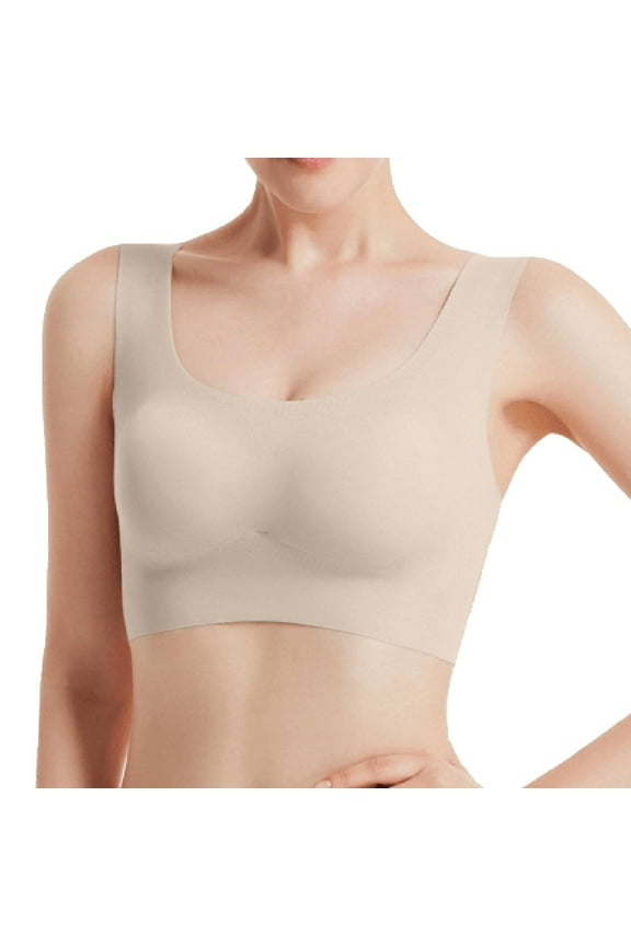 Clothing 2025 Bra Under $5 Seamless Bras for Women Ultra Thin Padded Comfort Wireless Bra Breathable Bralette for Sleep Everyday Bra