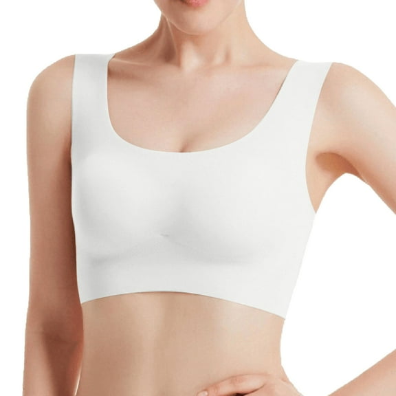 beishanbush Clothing 2025 Bra Under $5 Seamless Bras for Women Ultra Thin Padded Comfort Wireless Bra Breathable Bralette for Sleep Everyday Bra