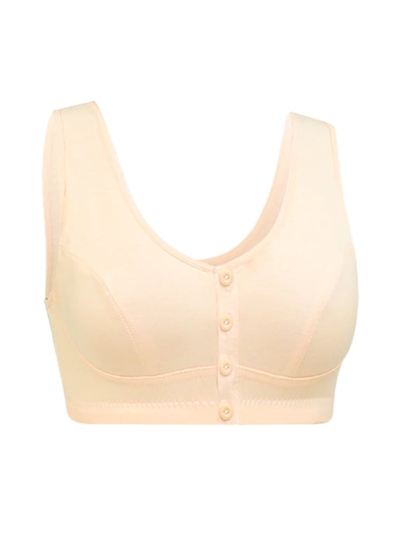 Clothing 2025 Bra Under $5 Women Button Front Thin Cotton Underwear